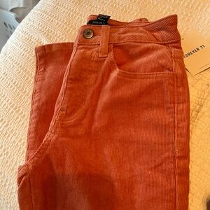 Forever 21 Pink Corduroy Pants